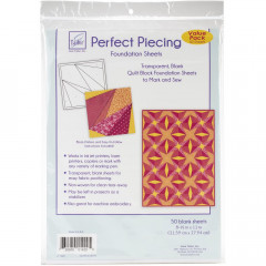 June Tailor Piecing Quilt Block Foundation Sheets (50 Bögen)