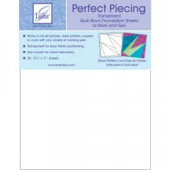 June Tailor Piecing Quilt Block Foundation Sheets (25 Bögen)