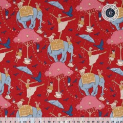 Tilda Baumwollstoff - Jubilee - Circus Life - Red