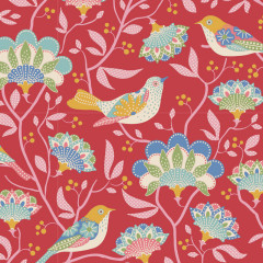 Tilda Baumwollstoff - Jubilee - Bird Tree - Red