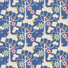 Tilda Baumwollstoff - Jubilee - Wildgarden - Blue