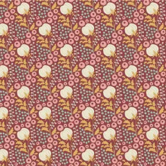 Tilda Baumwollstoff - Sanctuary - Cottonfield Maroon (Fat Quarter) Tilda Baumwollstoff - Sanctuary - Cottonfield Maroon (Fat Quarter)