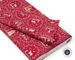 Tilda Baumwollstoff - Merry Little Christmas - Paperscenes Burgundy