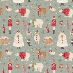 Tilda Baumwollstoff - Merry Little Christmas -Winterfriends Duckegg
