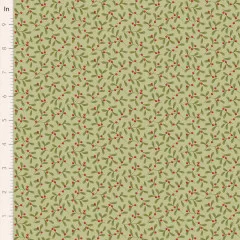 Tilda Baumwollstoff - Merry Little Christmas - Mistletoe Pistachio