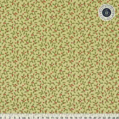 Tilda Baumwollstoff - Merry Little Christmas - Mistletoe Pistachio