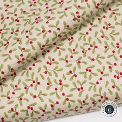 Tilda Baumwollstoff - Merry Little Christmas - Mistletoe Cream