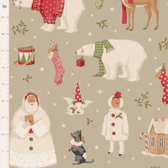 Tilda Baumwollstoff - Merry Little Christmas - Winterfriends Clay
