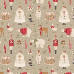 Tilda Baumwollstoff - Merry Little Christmas - Winterfriends Clay