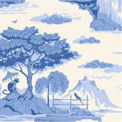 Tilda Baumwollstoff - Something Blue - Cottonview Cream