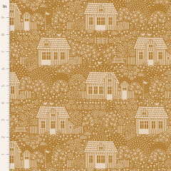 Tilda Baumwollstoff - Hometown - My Neighborhood Mustard (Fat Quarter) Tilda Baumwollstoff - Hometown - My Neighborhood Mustard (Fat Quarter)