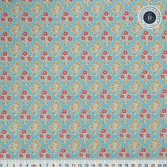 Tilda Baumwollstoff - Jubilee - Farm Flowers - Teal
