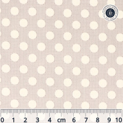 Tilda Baumwollstoff - Basic Dots, Grey