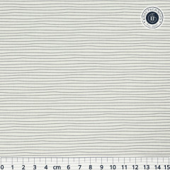 Tilda Baumwollstoff - Classic Basics Pen Stripe, Light Grey