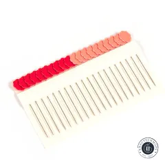 Clover Flower Head Pins rot-orange