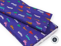 Cloud 9 Fabrics - Universal Love - Pennant Power - Blue