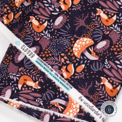 Cloud 9 Fabrics - Whimsical Forest Floor - Twilight Exploration - Midnight