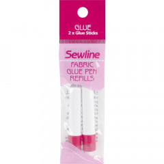 Sewline Water-Soluble Fabric Glue Pen Nachfüller blau (2er Pack)