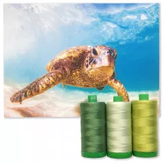 Aurifil 40wt Cotton Color Builder - Sea Turtle