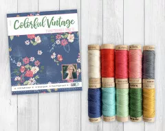 Aurifil Floss Set - Colorful Vintage by Beverly McCullough of Flamingo Toes