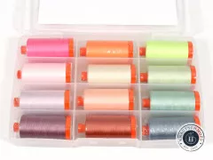 Aurifil 50wt Set - Tula Pink Neons & Neutrals (große Spulen)