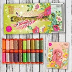 Aurifil 50wt Set - Tula Pink Neons & Neutrals