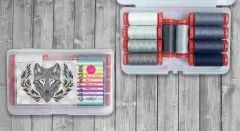 Aurifil 50wt Set - Tula Pink Graywork (kleine Spulen)