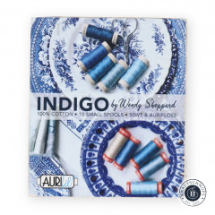 Aurifil 50wt Aurifloss Set - Indigo by Wendy Sheppard