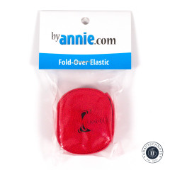 ByAnnie's Fold Over Elastic - Atom Red