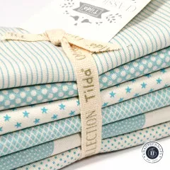 Tilda Fat Quarter Bundle - Classic Basic Collection Light Blue