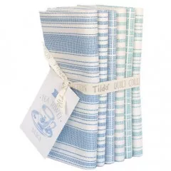 Tilda Fat Quarter Bundle - Tea Towel Basic Blue Teal