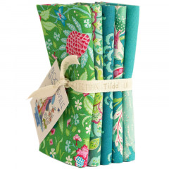 Tilda Fat Quarter Bundle - Bloomsville Pine Turquoise