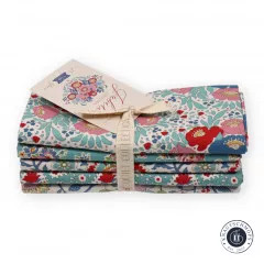 Tilda Fat Quarter Bundle - Jubilee - Teal / White