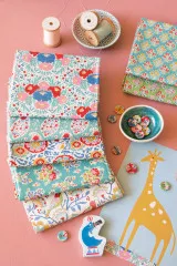 Tilda Fat Quarter Bundle - Jubilee - Teal / White