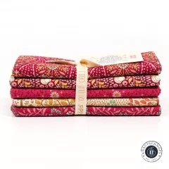 Tilda Fat Quarter Bundle - Sanctuary - Maroon Rhubarb