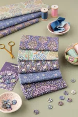 Tilda Fat Quarter Bundle - Sanctuary - Eggplant Blue