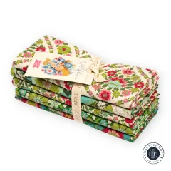 Tilda Fat Quarter Bundle - Wallflower - Green Tilda Fat Quarter Bundle - Wallflower - Green