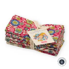 Tilda Fat Quarter Bundle - Wallflower - Burgundy/Pink Tilda Fat Quarter Bundle - Wallflower - Burgundy/Pink