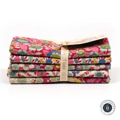 Tilda Fat Quarter Bundle - Wallflower - Burgundy/Pink