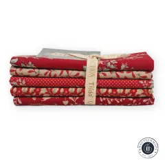Tilda Fat Quarter Bundle - Merry Little Christmas - Red