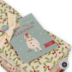 Tilda Fat Quarter Bundle - Merry Little Christmas - Cream