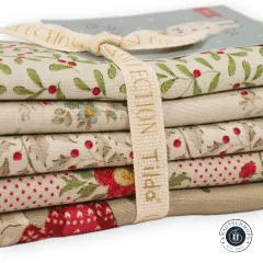 Tilda Fat Quarter Bundle - Merry Little Christmas - Cream