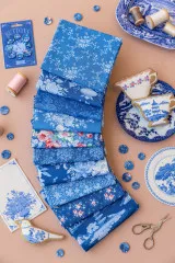 Tilda Fat Quarter Bundle - Something Blue - Dark