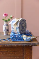 Tilda Fabric Jelly Roll - Something Blue