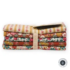 Tilda Fat Quarter Bundle - Village Life - Rust/Ochre
