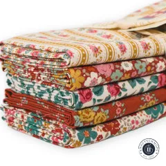 Tilda Fat Quarter Bundle - Village Life - Rust/Ochre