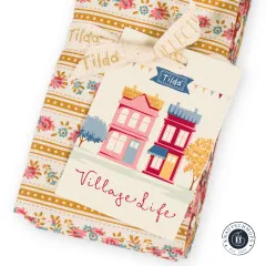 Tilda Fat Quarter Bundle - Village Life - Rust/Ochre