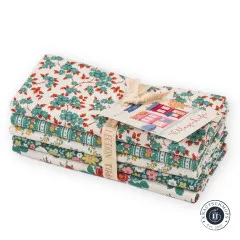 Tilda Fat Quarter Bundle - Village Life - Petrol/Teal
