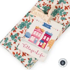 Tilda Fat Quarter Bundle - Village Life - Petrol/Teal