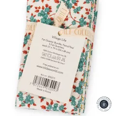 Tilda Fat Quarter Bundle - Village Life - Petrol/Teal